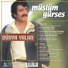 MÜSLÜM GÜRSES - DÜNYA YALAN - LP 2020 BASIM SIFIR PLAK