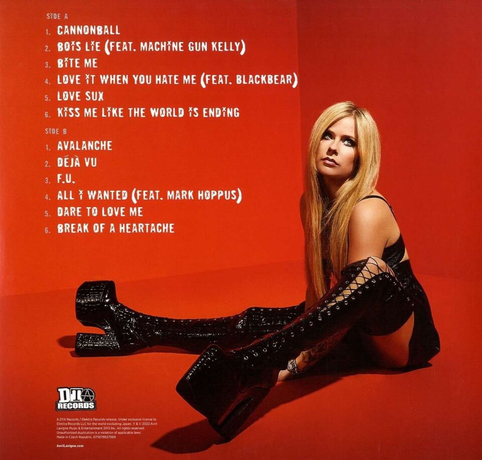 AVRIL LAVIGNE - LOVE SUX (2022) - LP SIFIR PLAK