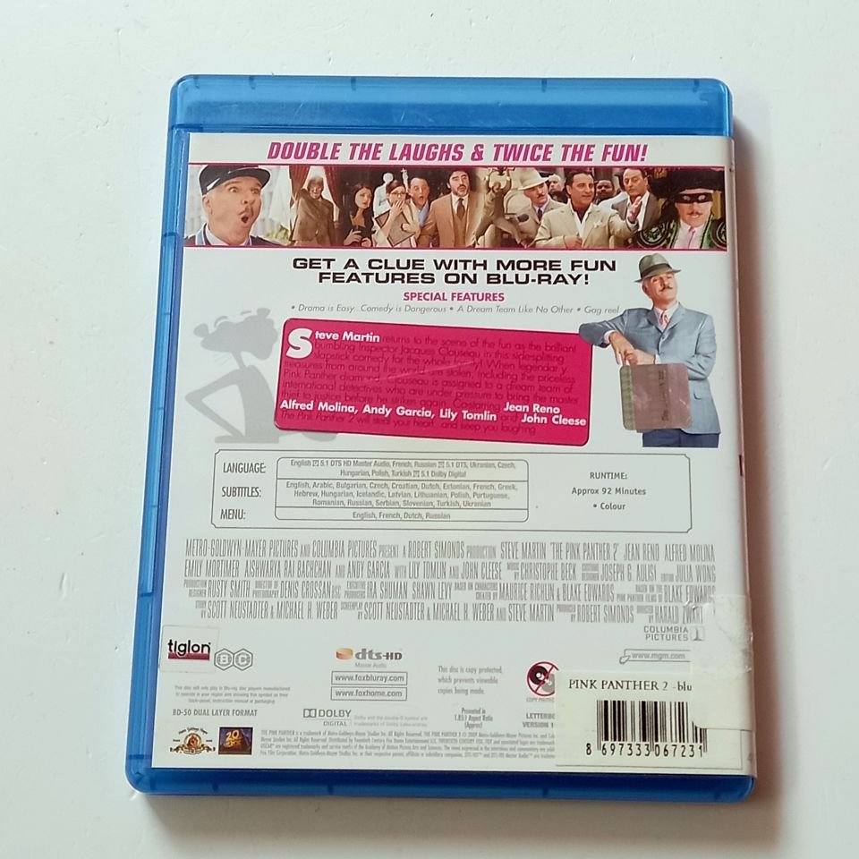 THE PINK PANTHER 2 - STEVE MARTIN, JEAN RENO, YÖN.: HARALD ZWART - BLU-RAY 2. EL