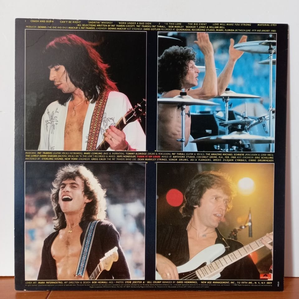 PAT TRAVERS BAND – CRASH AND BURN (1980) - LP 2.EL PLAK