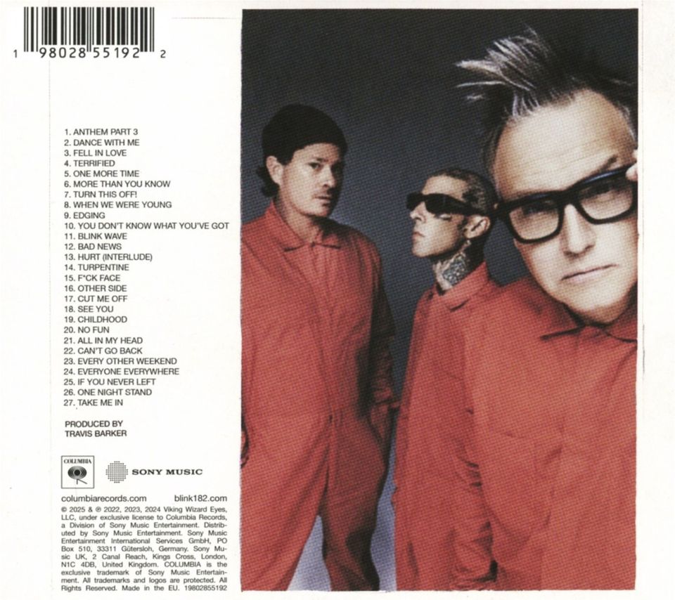 BLINK 182 - ONE MORE TIME ... PART 2 (2025) - CD DIGIPACK SIFIR