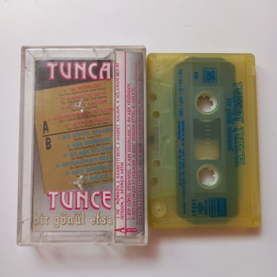 TUNCAY TUNCEL - BİR GÖNÜL EFSANESİ (1992) - KASET 2.EL
