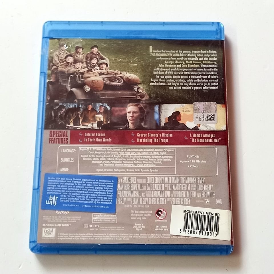THE MONUMENTS MEN - GEORGE CLOONEY, MATT DAMON, BILL MURRAY, YÖN.: GEORGE CLOONEY - BLU-RAY 2. EL