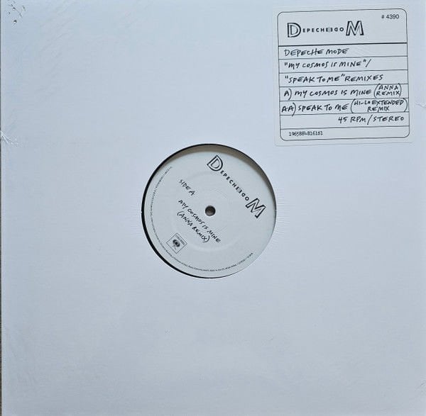 DEPECHE MODE - MY COSMOS IS MINE/SPEAK TO ME REMIXES (2024) - 12'' 45RPM LIMITED EDITION NUMBERED SIFIR PLAK