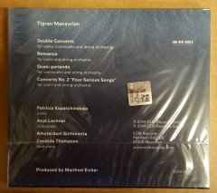 TIGRAN MANSURIAN QUASI PARLANDO CD 2014 ECM NEW SERIES SIFIR