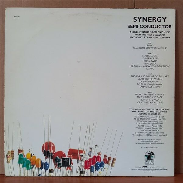 SYNERGY – SEMI-CONDUCTOR (1984) - 2LP 2.EL PLAK