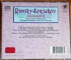 RIMKY-KORSAKOV - SHEHERAZADE OP. 35 / ANTON NANUT CONDUCTING, THE RADIO SYMHONY ORCHESTRA (1996) MİKS MÜZİK CD 2.EL
