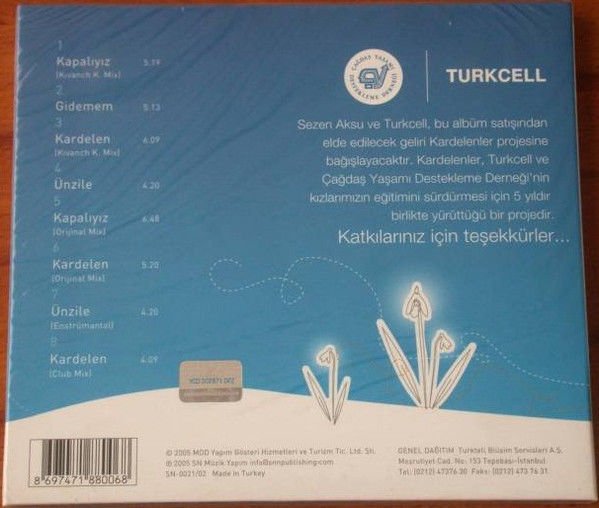 SEZEN AKSU - KARDELEN (2005) - DIGIPAK CD SIFIR