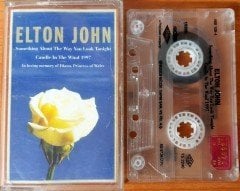 ELTON JOHN - SOMETHING ABOUT THE WAY YOU LOOK TONIGHT / CANDLE IN THE WIND 1997 (1997) CASSETTE SINGLE MADE IN TURKEY ''USED''