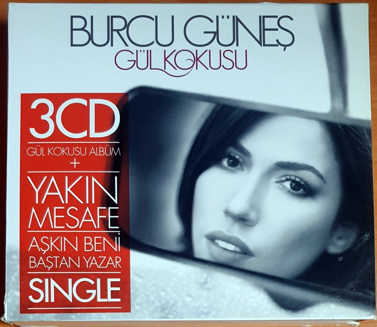 BURCU GÜNEŞ - GÜL KOKUSU ALBÜM + YAKIN MESAFE, AŞKIN BENİ BAŞTAN YAZAR SINGLE - 3CD 2.EL