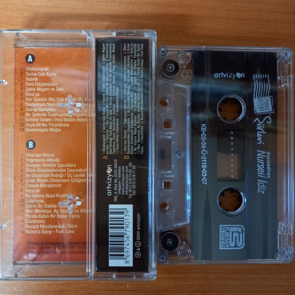 NAZIM HİKMET ŞİİRLERİ / NURSELİ İDİZ (2003) - KASET 2.EL