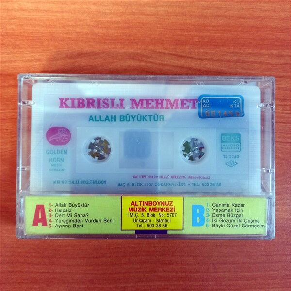 KIBRISLI MEHMET - ALLAH BÜYÜKTÜR (1992) - KASET ALTIN BOYNUZ SIFIR