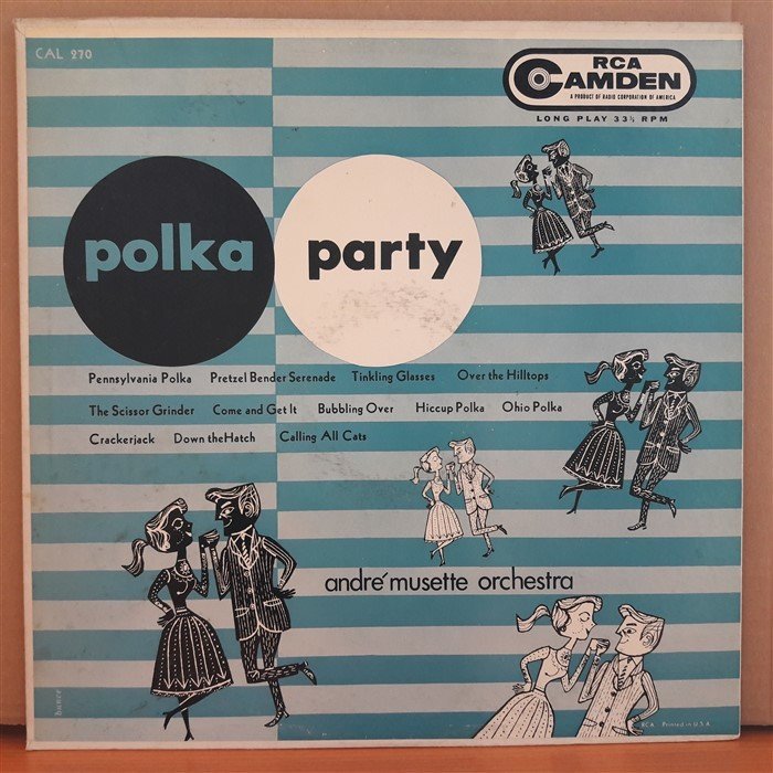 POLKA PARTY - ANDRE MUSETTE ORCHESTRA - LP 2.EL PLAK