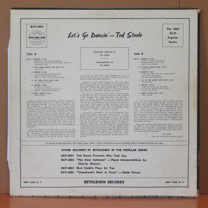 TED STEELE AND HIS ORCHESTRA - LET'S GO DANCIN' - LP 2.EL PLAK