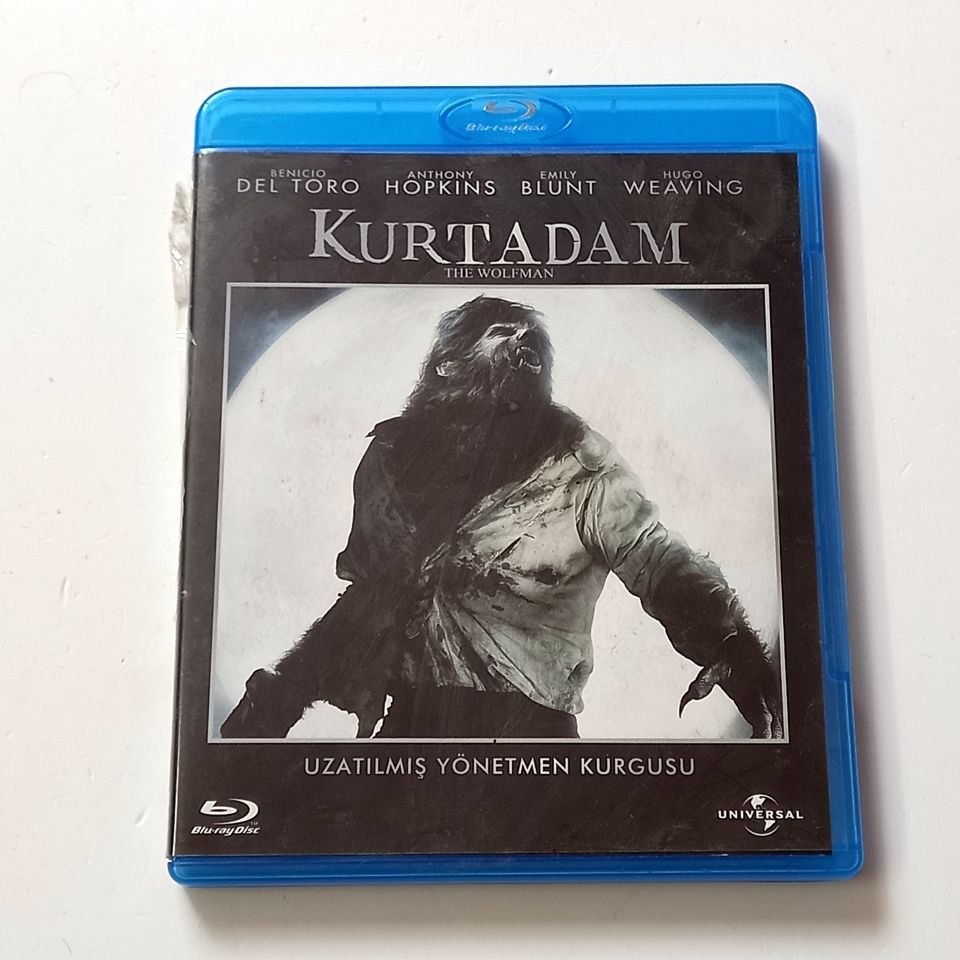 KURTADAM - THE WOLFMAN - BENICIO DEL TORO, ANTHONY HOPKINS, EMILY BLUNT, YÖN.:JOE JOHNSTON - BLU-RAY 2.EL