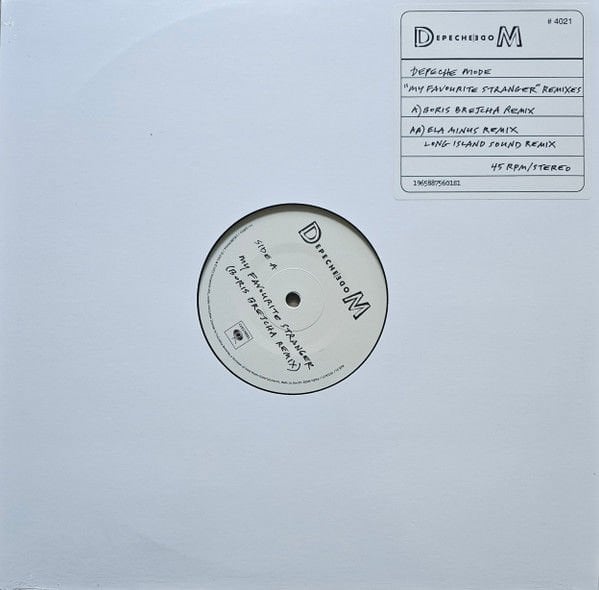 DEPECHE MODE - MY FAVOURITE STRANGER REMIXES (2024) - 12'' 45RPM LIMITED EDITION NUMBERED SIFIR PLAK
