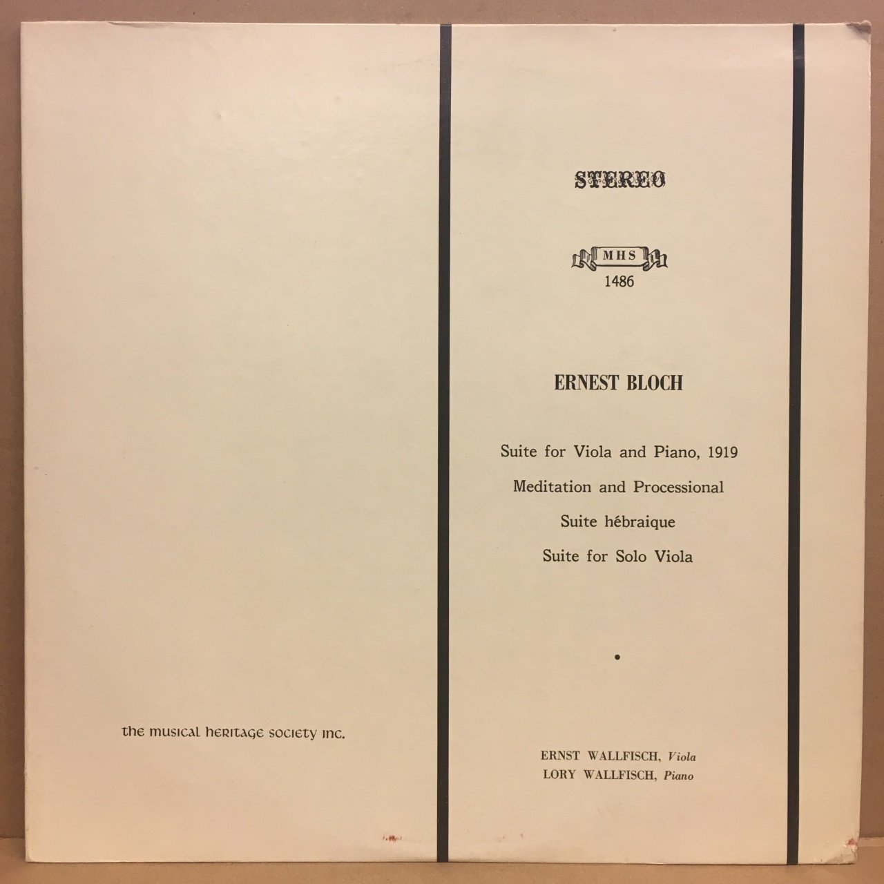 ERNEST BLOCH SUITE FOR VIOLA & PIANO, MEDITATION & PROCESSIONAL 2.EL PLAK