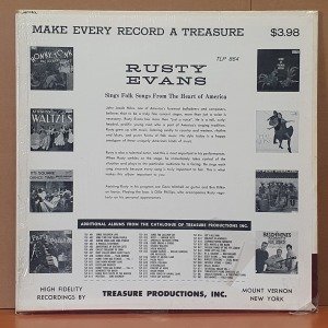 RUSTY EVANS - SONGS OF OUR LAND (1962) - LP 2.EL PLAK