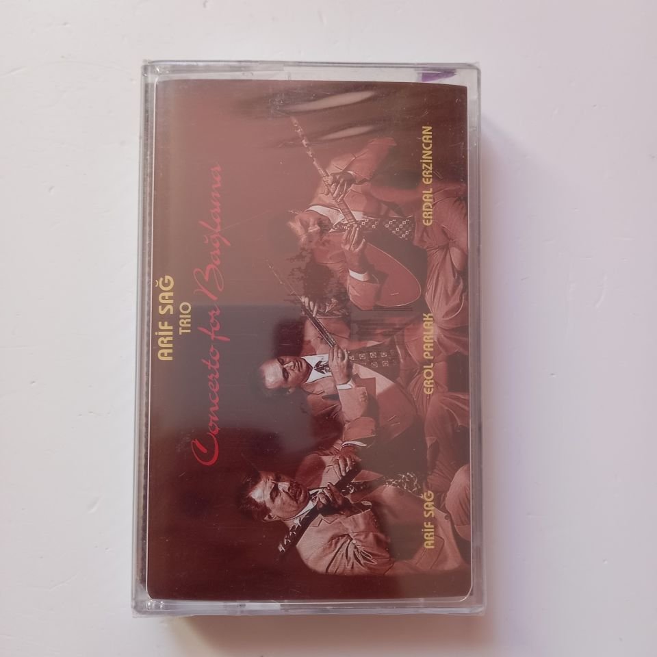 ARİF SAĞ TRIO - CONCERTO FOR BAĞLAMA / ARİF SAĞ, EROL PARLAK, ERDAL ERZİNCAN (1998) - KASET SIFIR