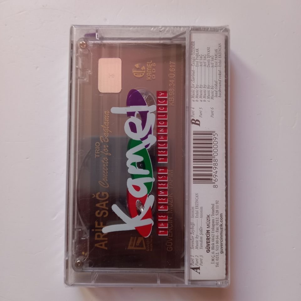 ARİF SAĞ TRIO - CONCERTO FOR BAĞLAMA / ARİF SAĞ, EROL PARLAK, ERDAL ERZİNCAN (1998) - KASET SIFIR