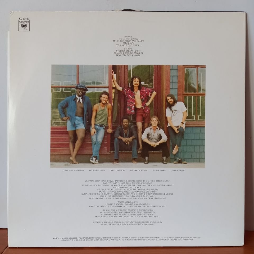 BRUCE SPRINGSTEEN – THE WILD, THE INNOCENT & THE E STREET SHUFFLE (2014) - LP 2.EL PLAK