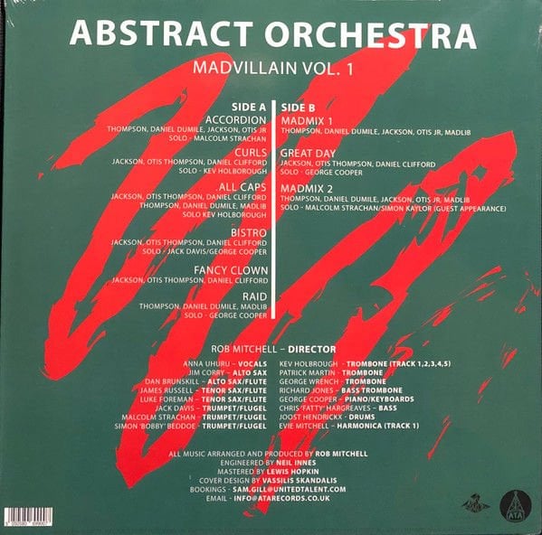 ABSTRACT ORCHESTRA - MADVILLAIN VOL 1 (2018) - LP 2025 EDITION JAZZY HIP HOP SIFIR PLAK