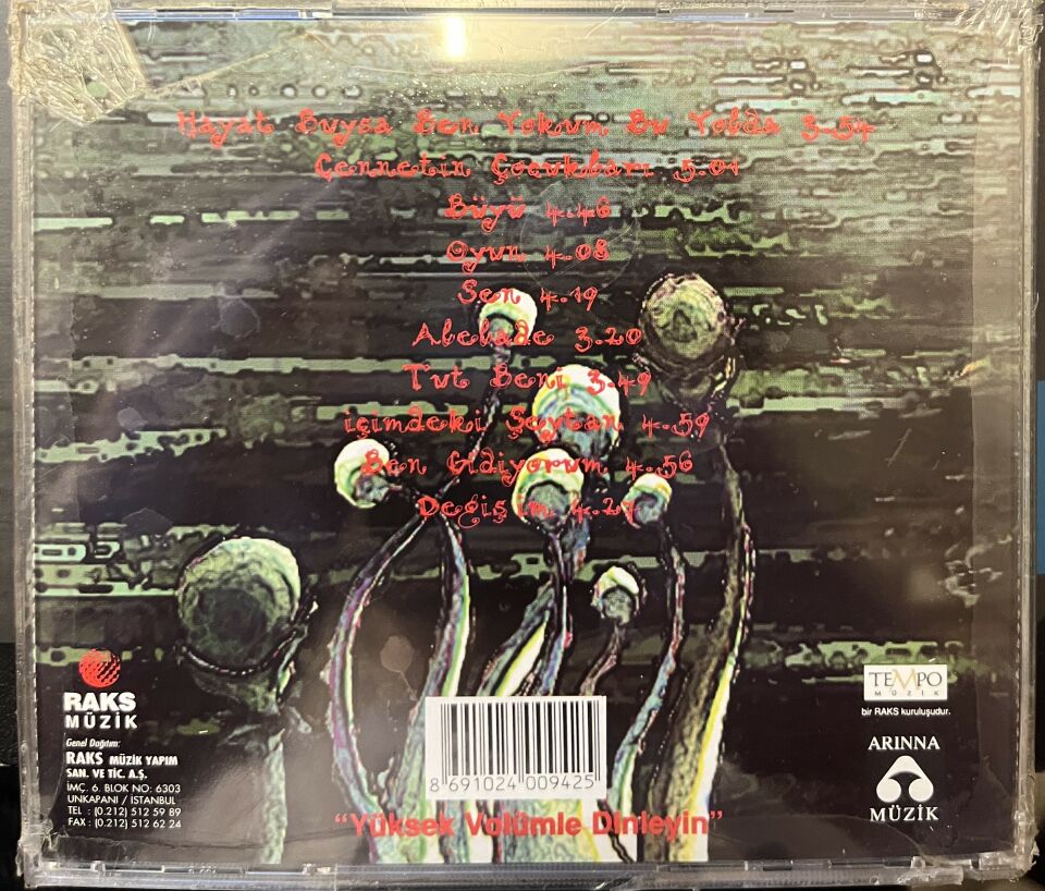 SİBEL TÜZÜN - HAYAT BUYSA BEN YOKUM BU YOLDA (1998) - CD AMBALAJINDA SIFIR