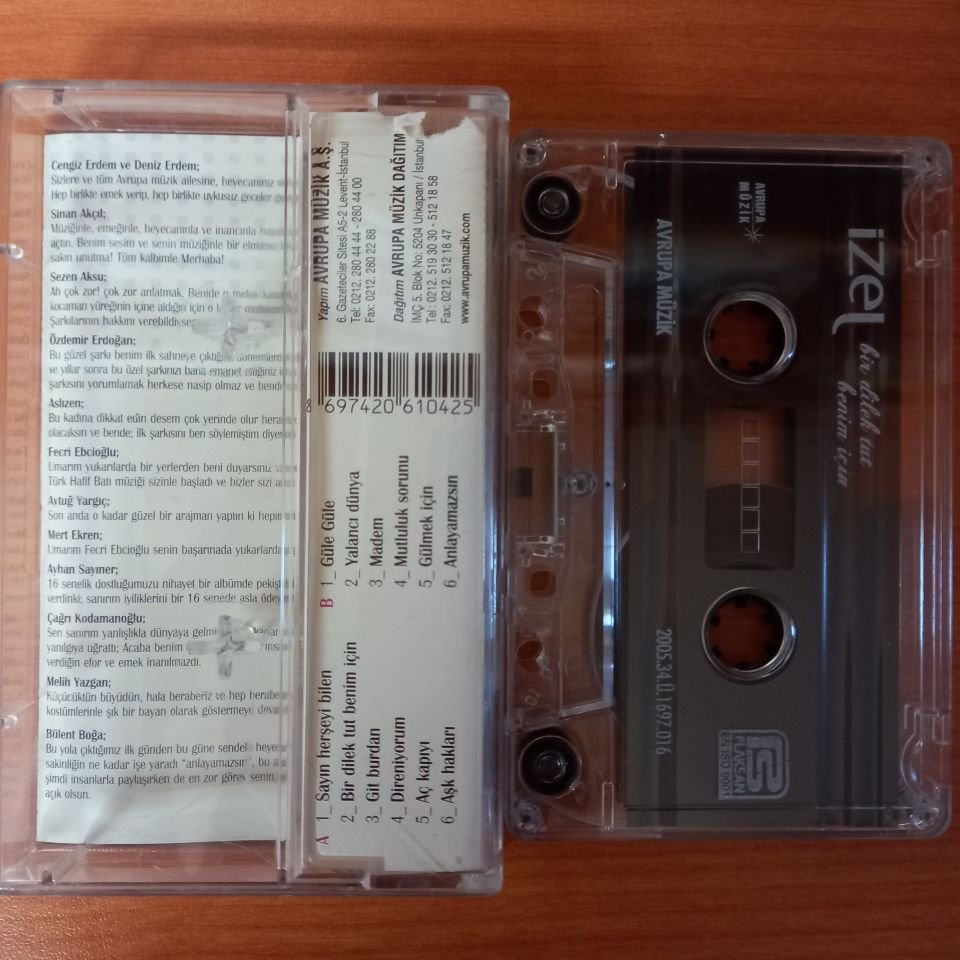 İZEL - BİR DİLEK TUT BENİM İÇİN (2005) - KASET 2.EL