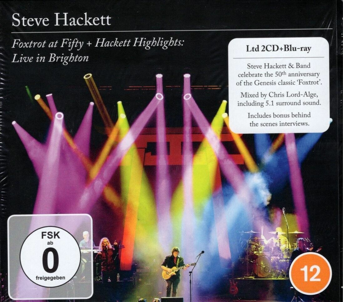 STEVE HACKETT – FOXTROT AT FIFTY + HACKETT HIGHLIGHTS: LIVE IN BRIGHTON (2023) - 2xCD+2xDVD AMBALAJINDA SIFIR