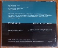 STEVE KUHN TRIO WITH JOE LOVANO - MOSTLY COLTRANE (2009) - CD ECM 2.EL