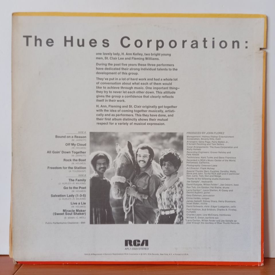 THE HUES CORPORATION – FREEDOM FOR THE STALLION (1973) - LP 2.EL PLAK