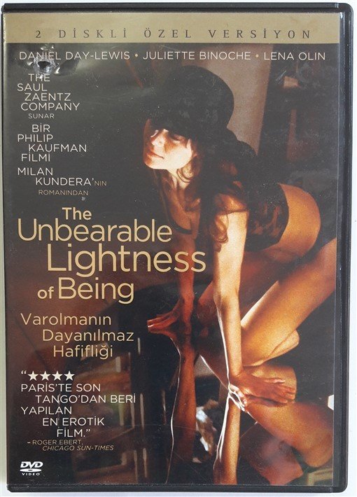 VAROLMANIN DAYANILMAZ HAFİFLİĞİ - THE UNBEARABLE LIGHTNESS OF BEING - DANIEL DAY-LEWIS - JULIETTE BINOCHE - LENA OLIN - PHILIP KAUFMAN - 2DVD 2.EL (MILAN KUNDERA)