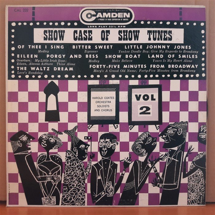 SHOW CASE OF SHOW TUNES - HAROLD COATES ORCHESTRA - LP 2.EL PLAK