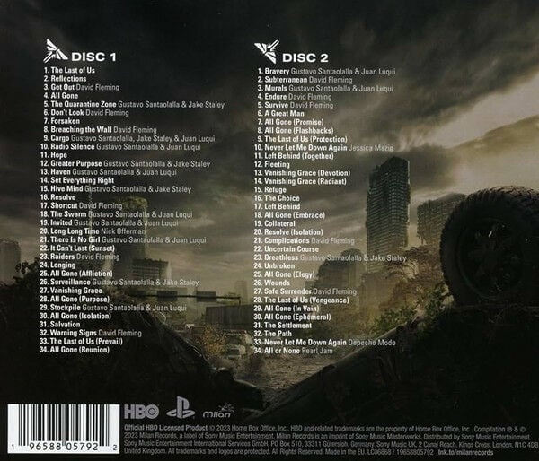 GUSTAVO SANTAOLALLA, DAVID FLEMING* – THE LAST OF US: SEASON 1 SOUNDTRACK FROM THE SERIES (2023) -2xCD AMBALAJINDA SIFIR