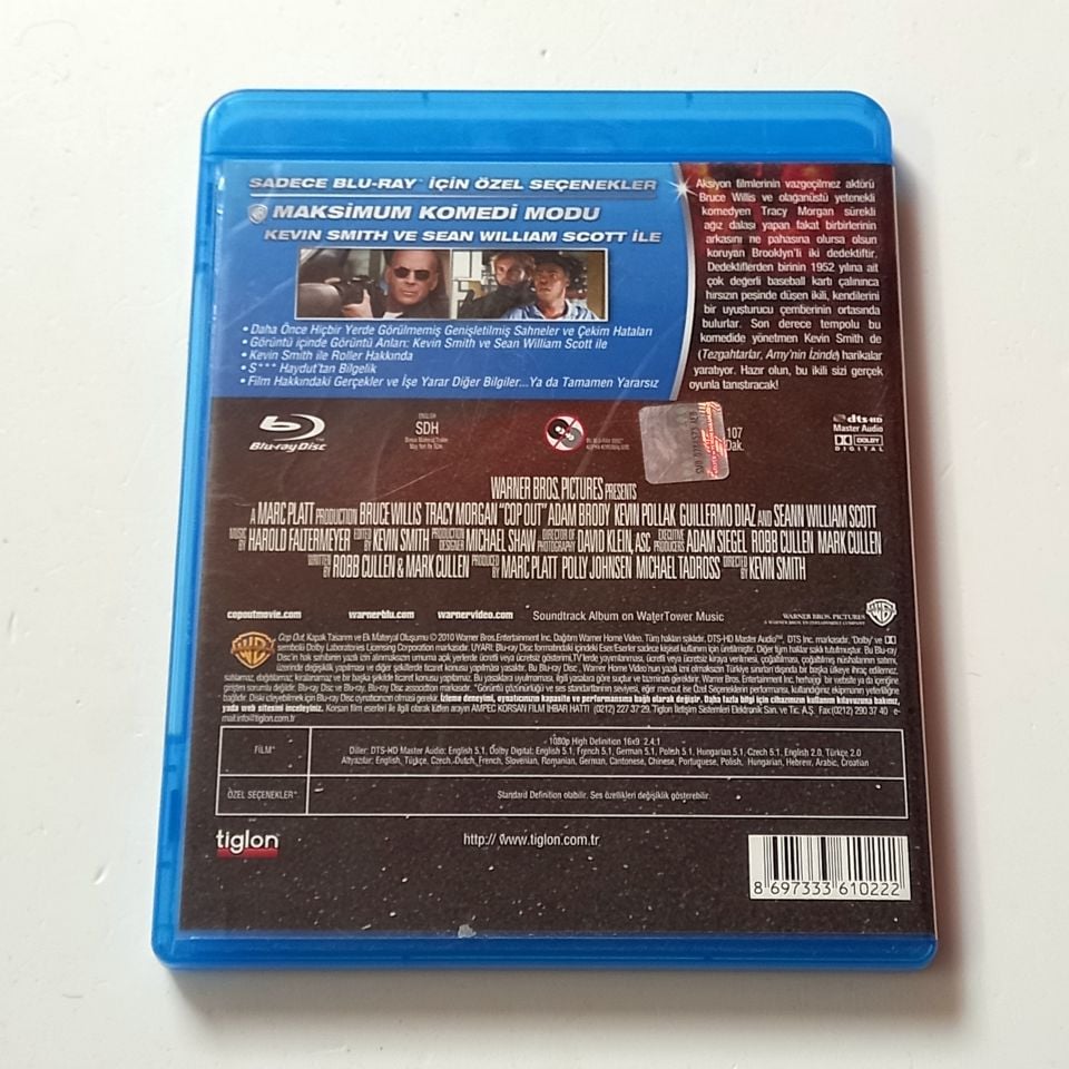 COPOUT - ZORLU TAKİP - BRUCE WILLIS, TRACY MORGAN, YÖN.: KEVIN SMITH - BLU-RAY 2.EL