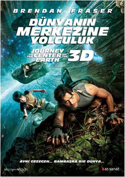 DÜNYANIN MERKEZİNE YOLCULUK - JOURNEY TO THE CENTER OF THE EARTH - BRENDAN FRASER - 3D 2DVD 2.EL