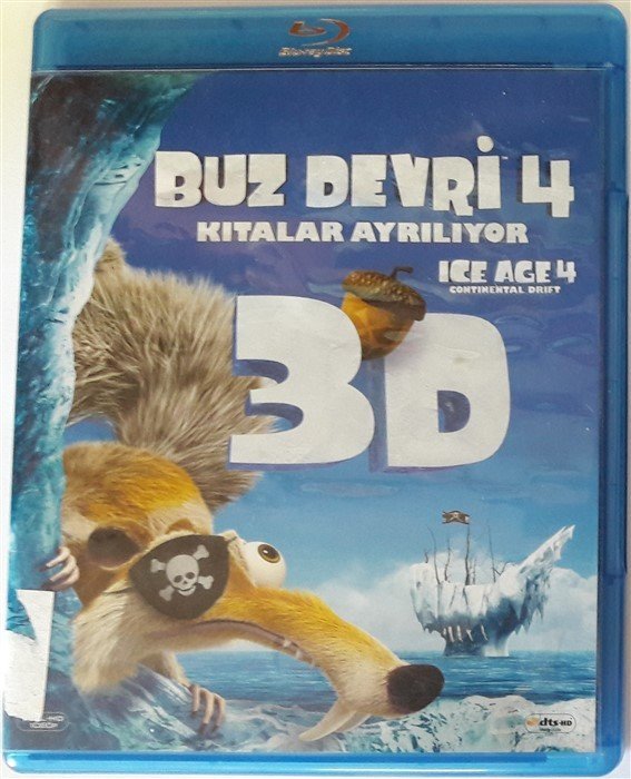ICE AGE 4 CONTINENTAL DRIFT - BUZ DEVRİ 4 KITALAR AYRILIYOR - 3DBLU-RAY 2.EL