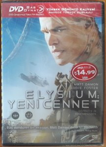 ELYSIUM YENİ CENNET - MATT DAMON - JODIE FOSTER - BAS OYNAT DVD SIFIR