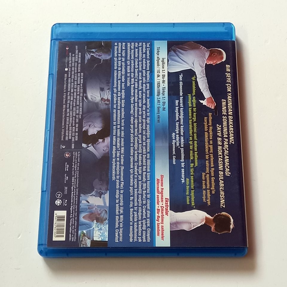 FRACTURE - CİNAYET GECESİ - ANTHONY HOPKINS, RYAN GOSLING, YÖN.: GREGORY HOBLIT - BLU-RAY 2.EL