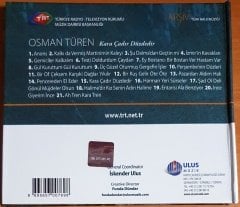 TRT ARŞİV SERİSİ 184 / OSMAN TÜREN - KARA ÇADIR DÜZDEDİR - CD 2.EL