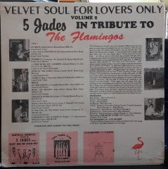 VELVET SOUL FOR LOVERS ONLY 5 JADES IN TRIBUTE TO THE FLAMINGOS - DÖNEM BASKISI PLAK SIFIR