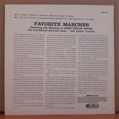 JOHN PHILIP SOUSA - FAVORITE MARCHES - LP 2.EL PLAK
