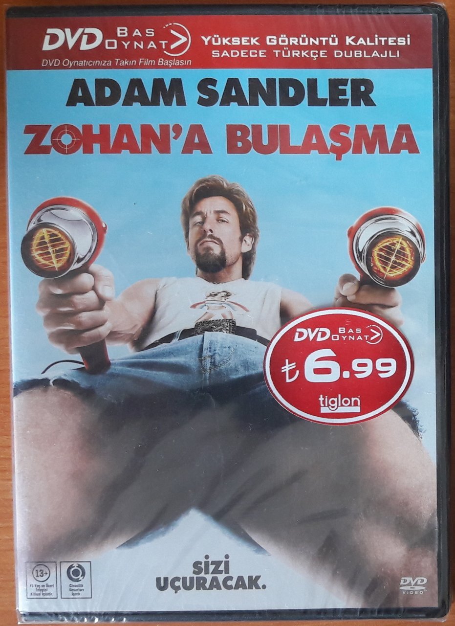 ZOHAN'A BULAŞMA - YOU DON'T MESS WITH THE ZOHAN - ADAM SANDLER - BAS OYNAT DVD SIFIR