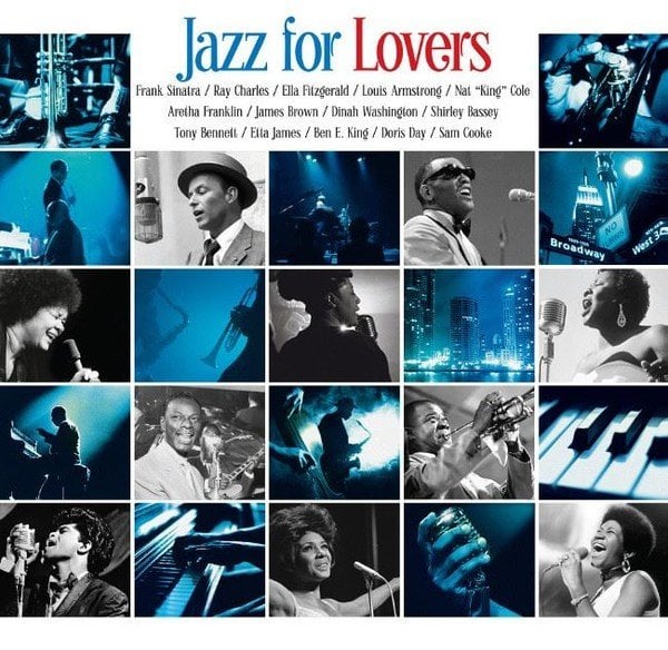 JAZZ FOR LOVERS - V/A RAY CHARLES ETTA JAMES NAT KING COLE BEN E.KING LOUIS ARMSTRONG - LP SIFIR PLAK