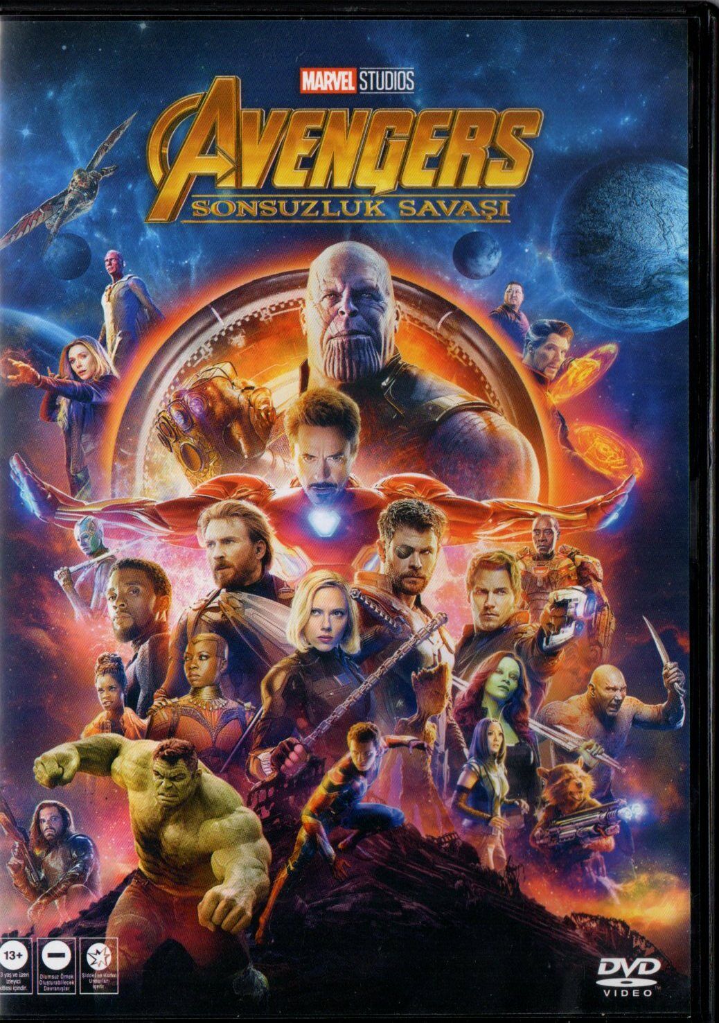 AVENGERS INFINITY WAR - YENİLMEZLER SONSUZLUK SAVAŞI - ANTHONY & JOE RUSSO - MARVEL - DVD 2.EL