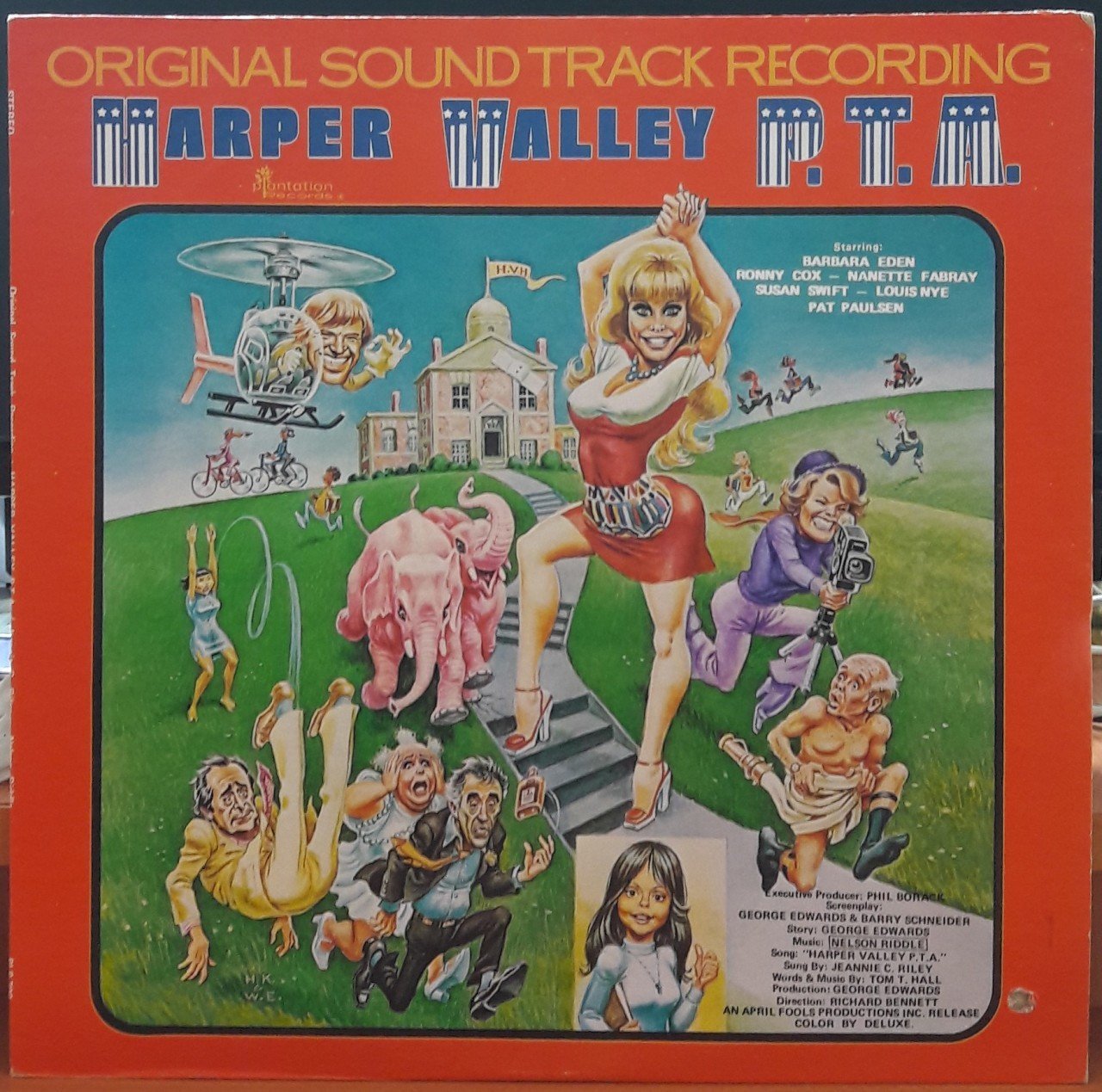 HARPER VALLEY P.T.A. - SOUNDTRACK - RENKLİ PLAK 2.EL
