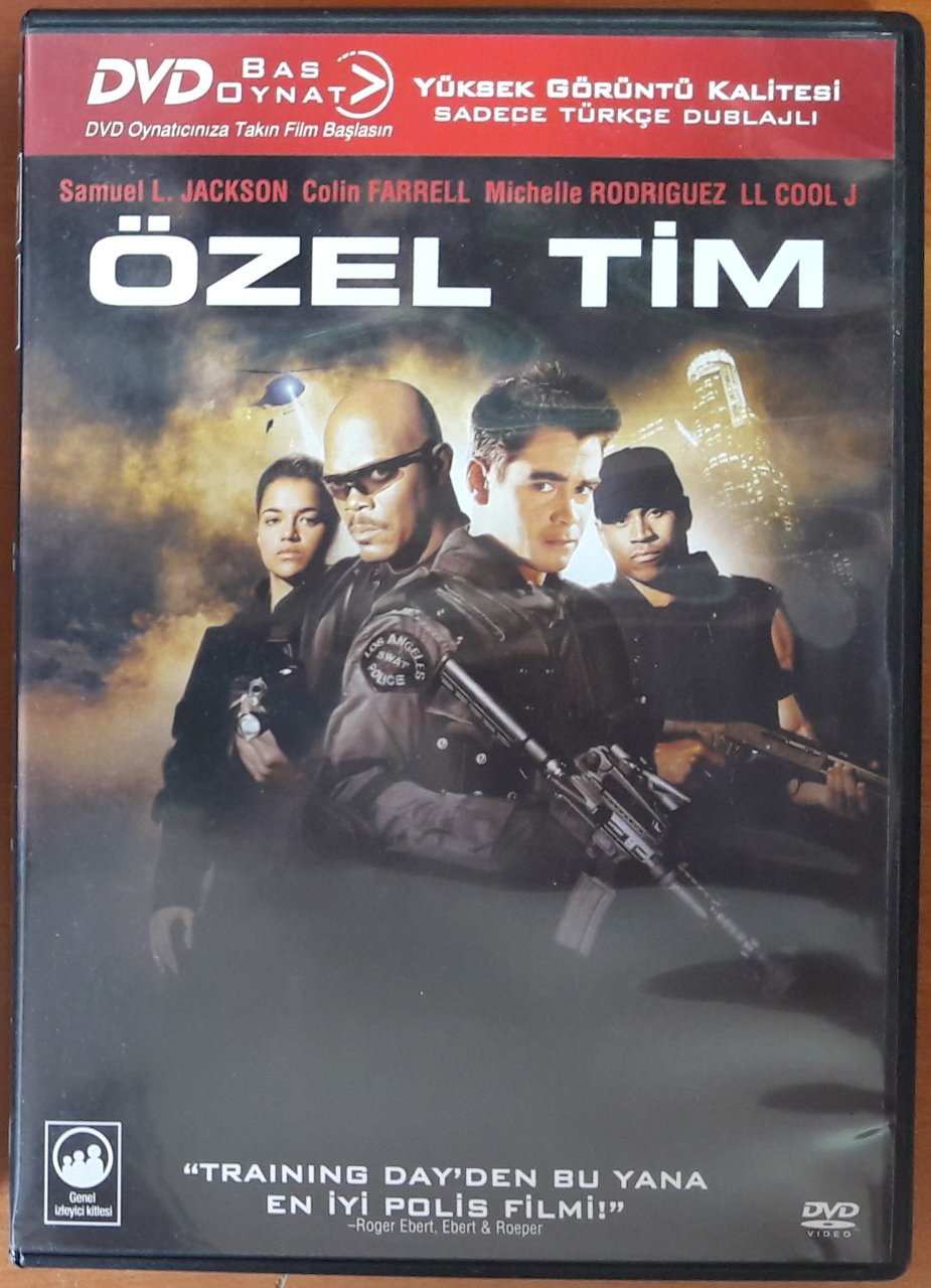 ÖZEL TİM - S.W.A.T. - SAMUEL L. JACKSON - COLIN FARRELL - BAS OYNAT DVD 2.EL