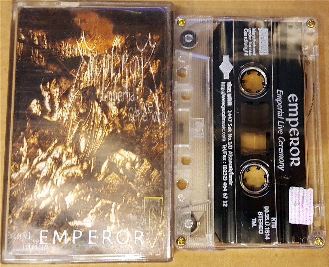 EMPEROR - EMPERIAL LIVE CEREMONY (2000) CASSETTE MADE IN TURKEY ''USED''