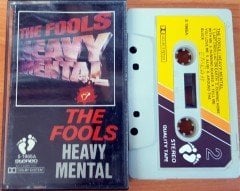 THE FOOLS - HEAVY MENTAL CASSETTE ''USED'' PAPER LABEL