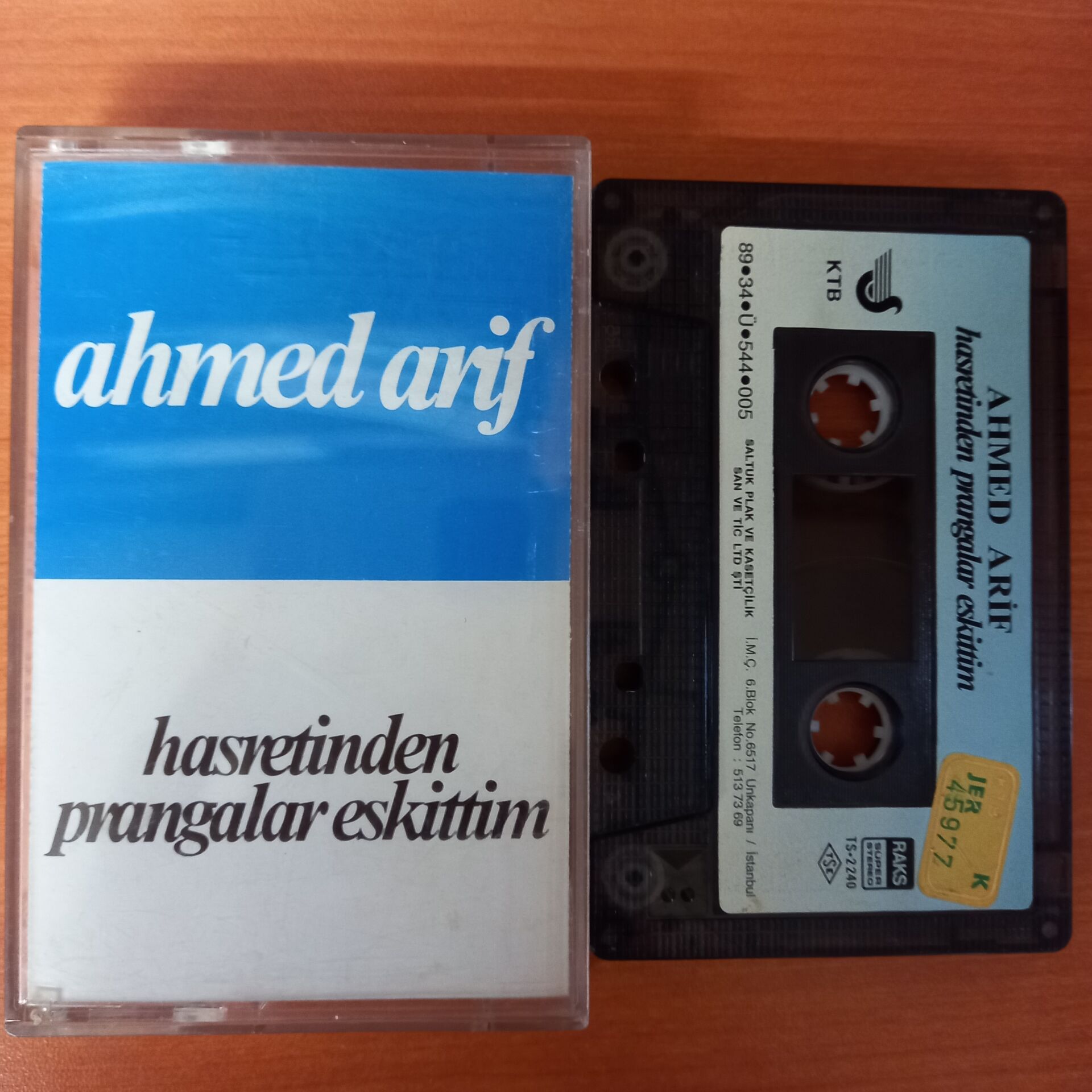 AHMED ARİF - HASRETİNDEN PRANGALAR ESKİTTİM (1989) - KASET 2.EL